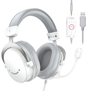 FIFINE �Q�[�~���O�w�b�h�Z�b�g 3.5mm/USB�L���ڑ� PC/�X�}�z/Switch/PS4/PS5�ɑΉ� �z�M/�����p �� H9W