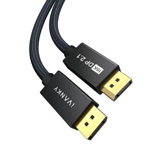 iVANKY80Gbps16KDP�P�[�u��Displayport�P�[�u��2.1�K�i�y�Q�[�~���O3M�z16K@60Hz8K@240Hz4K@540Hz/480Hz/240Hz�f�B�X�v���C�|�[�g�P�[�u��DP2.1�n�C�X�s�[�hDP