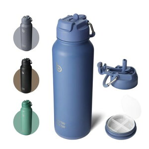 BOTTLE BOTTLE ���� 1���b�g�� ��d�\�� �ۗ�ۉ� ���@�r ��e�� 1000ml �X�e�����X�{�g�� �X�g���[�t�� ������ 2WAY�W �ꕔ���[ �R��h�~ �����^�� �X�|�[�c �A�E�g�h�A �u���[