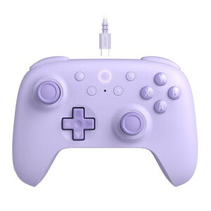 8BitDoUltimate2CWindowsPC�����Android�p�L���R���g���[���[�B1000Hz�|�[�����O���[�g�A�z�[�����ʃW���C�X�e�B�b�N�ƃz�[���g���K�[�A�ă}�b�s���O�\��L4/R4�o���p�[�𓋍�(Purple)