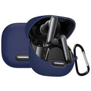 BUITFOUForAnkerSoundcoreLiberty4NCケースLiberty4NC保護カバーLiberty4NCケース柔らかいシリコン製落下防止キズ防止耐衝撃防塵軽量装着充電可能カラビナ付き