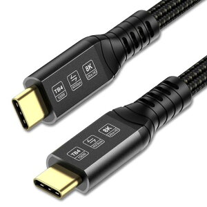 ConnBullThunderbolt4�P�[�u��3m40GbpsUSBC�����f�[�^�]���A8K@60Hz�r�f�I240W�}���[?�AThunderbolt3/USB4�Ɖ��ʌ݊�iPhone15MacBookProAir