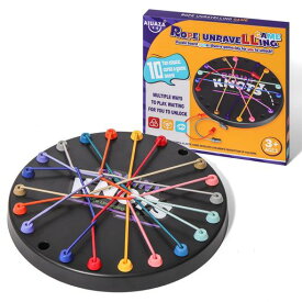 AIUAZA戦略的なボードゲーム、ロープ解きゲーム、ロープをねじるパズル、頭を使うロープ解きほどきゲーム、大人向けのパーティー用おもちゃ、自閉症児のストレス解消用おもちゃ