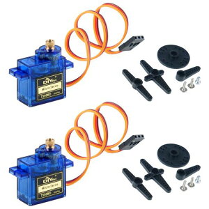 TS90MDミニデジタルサーボフルメタルギア360度連続回転マイクロサーボヘリコプター飛行機ロボットカーモデル2個