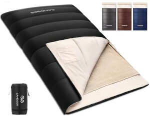 寝袋冬用CAMDOORシュラフ冬用【取り外せる毛布&2個連結可】寝袋オールシーズン320T防水6in1多機能快適温度-15°C~20°C2.5kg3.0kg3.5kg保温収納パック付き封筒型丸洗い車中泊登山防災用避難用