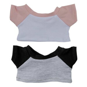 niannyyhouse10cm15cm20cmぬいぐるみ服カラーブロックTシャツボトムシャツ着せ替え綿人形アクセサリー(a710cm)