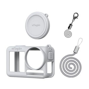 MokaZiiDJIOsmoAction5Pro対応保護ケースシリコン保護カバー+レンズキャップレンズカバー傷防止落下防止柔らかい防振滑り止め携帯に便利取り付け簡単DJIOsmoAction5Pro用