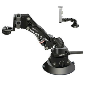 Came-TV吸盤マウント車載カメラマウントDJIOsmoPocket32GoProInsta360アクションカメラ用車載マウントサクションカップマウント衝撃吸収360度回転114mm大吸盤耐荷重60kgアルミ合金製