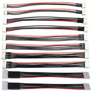 Yiqigou 10 PCS JST-XH 2S 3S 4S 5S 6S�o�����X�v���O�I�X�o�X�o�[�������C���[�P�[�u��JST-XH�R�l�N�^�A�_�v�^���C���[ �o�����X���[�h�����P�[�u���R�[�h for RC���`�E���d�r (2S-6S)