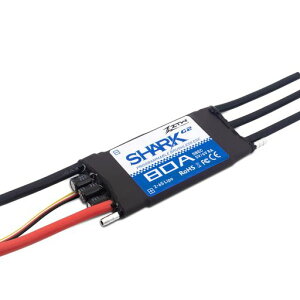RC�{�[�g�Ɛ����X���X�^�[�p�h���A���vZTWShark80A/100AESCG2���������\�ȃX�C�b�`���OBEC5V/6V8A2-6S����o����32�r�b�g�u���V���X�X�s�[�h�R���g���[���[(Shark80AESCG2)