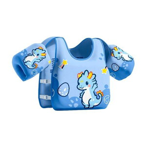 Dganliアームリング浮き輪腕浮き輪キッズ水泳ベストスイミング子供用男の子女の子幼児軽量強い浮力水泳練習用具水遊び海浜・レジャー用品パドルジャンパー水着型救命胴衣2~6歳(星の竜)