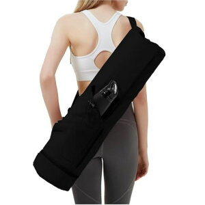 UOPRヨガマットバッグヨガマットケース調節可能なストラップヨガマット収納ヨガワークスマットバッグジムバッグジッパー付引き紐付きスポーツジム競技会旅行エクササイズヨガマット…