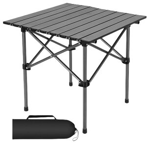 HZTキャンプテーブルアウトドアテーブルキャンプ机簡単に組み立てる軽量カーボンスチール素材耐荷重120kg素早く収納でき持ち運びが便利収納袋付属キャンプ