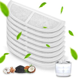 Eufy Pet Water Fountain P940用 互換 交換用フィルター 8個入り 猫 水飲み器 フィルター 三層構造 ヤシ殻活性炭フィルター