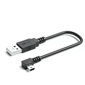KKM-���u�V���[USB2.0�~�j�P�[�u��USB(A)�I�X-USB(miniB)�I�XL�^�㉺���E90°�����ϊ��P�[�u�������b�L�t������480Mbps�̃f�[�^�]���������[�h(1.0m��L)