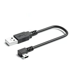 KKM-���u�V���[USB 2.0 �~�j�P�[�u�� USB(A)�I�X-USB(miniB)�I�X L�^ �㉺���E90°�����ϊ��P�[�u�� �����b�L�t�� ����480Mbps�̃f�[�^�]���������[�h (1.0m��L)