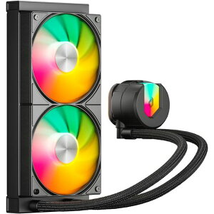 upHere�ȈՐ���ARGBCPU�N�[���[240mm���W�G�[�^�[����120mmPWM�t�@������V�X�e��cpucooleraioLGA1700/AM5/AM4�Ή��u���b�N�yU240KC�z