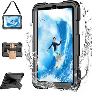 GlhtyiPadmini7ケースA17Pro2024モデル第7世代iPadMini6防水ケースiPadMini第6世代8.3インチアイパッドカバーIP68防水規格軽量型耐衝撃水場全面保護安心感スタンド機能