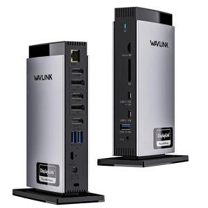 WAVLINK15-in-1���j�o�[�T��DisplayLink�h�b�L���O�X�e�[�V�����A4K+�f���A��2K�Ή��AM1�AM2�AM3�`�b�v���ڂ�Mac�����Windows�m�[�g�p�\�R���ɑΉ��A�A3��HDMI�A2��DP�ARJ45�A�I�[�f�B�I/�}�C�N�AS�c