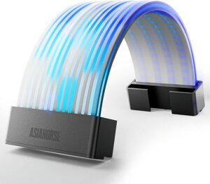 AsiaHorseAuroraProX[uP[upARGBLEDCgXgbvJo[Lbg24s20.5CMARGB5V3s108LEDvr[Y20000Ԃ̎gpAsusAuraASRock