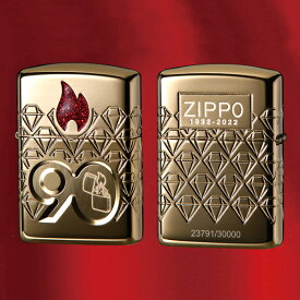 限定品 ZIPPO社 創業90周年記念 アジア限定 ゴールドver #49866 ジッポー 2022年コレクティブル オブ イヤー 90thコレクティブ