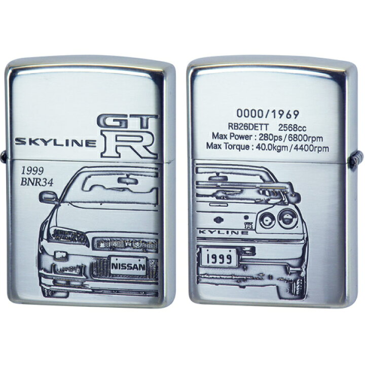 楽天市場】ZIPPO 日産 スカイラインGTR GT-R BNR34型（1999年-2002年 