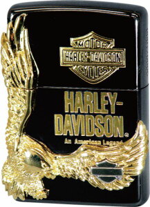 ZIPPO �W�b�|�[ HARLEY DAVIDSON �n�[���[�_�r�b�h�\�� HDP-14 �u���b�N�C�I�� �S�[���h���b�L �G�b�`���O �S�[���h���^��