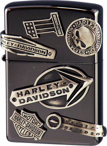 ZIPPO �W�b�|�[ HARLEY DAVIDSON �n�[���[�_�r�b�h�\�� HDP-62 ���C�N���^�� �u���b�N�C�I�� �j�b�P�� �G�b�`���O �u���b�N�T�e�����^�� 6PCS