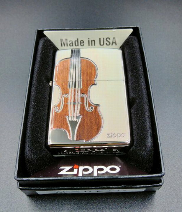 楽天市場】ZIPPO ヴァイオリン ウッド埋め込み仕上げ バイオリンｰIV 