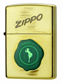 ZIPPO シーリングスタンプガールBS/GR SealingStamp Girl 1201S859 エッチングペイントエポ盛り真鍮いぶし仕上げ ジッポー