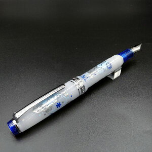 PLUSプラス×セーラーSAILOR カ.クリエ Ca.Crea プレミアムクロス×プロフェッショナルギアスリム 初雪 限定セット 14金ペン先 万年筆