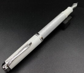Pelikan ペリカン スーベレーン M405 シルバーホワイト Silver white ロジウムプレート14金ペン先 万年筆