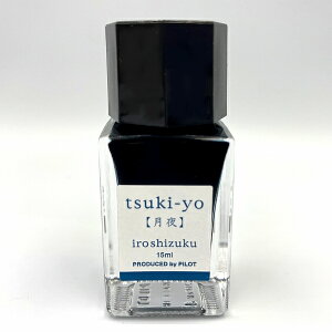 PILOT パイロット ボトルインク iroshizuku 色彩雫(いろしずく)ミニボトル 月夜 ツキヨ 15ml 1本 INK-15N-TY
