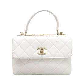 CHANEL(シャネル) トップハンドルフラップバッグ A92236 ハンドバッグ ホワイト(SG金具) ラムスキン ランクA レディース メンズ バッグ 斜めがけ 大人 ブランド シンプル オシャレ おしゃれ カバン かばん 送料無料