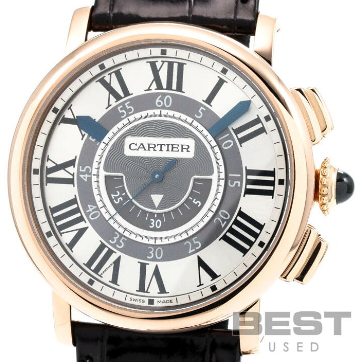 楽天市場 Oh済 カルティエ Cartier ロトンド ドゥ カルティエ セントラル クロノグラフ W メンズ シルバー K18ピンクゴールド 腕時計 時計 Rotonde De Cartier Central Chronograph Silver K18pg 中古 Best Vintage