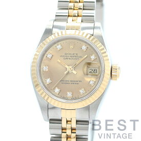 【OH済】 ロレックス 【ROLEX】 オイスターパーペチュアル デイトジャスト 69173G レディース シャンパンゴールド ステンレススティール/K18イエローゴールド 腕時計 時計 OYSTER PERPETUAL LADY-DATEJUST 26 CHAMPAGNE GOLD SS/K18YG コンビ【中古】