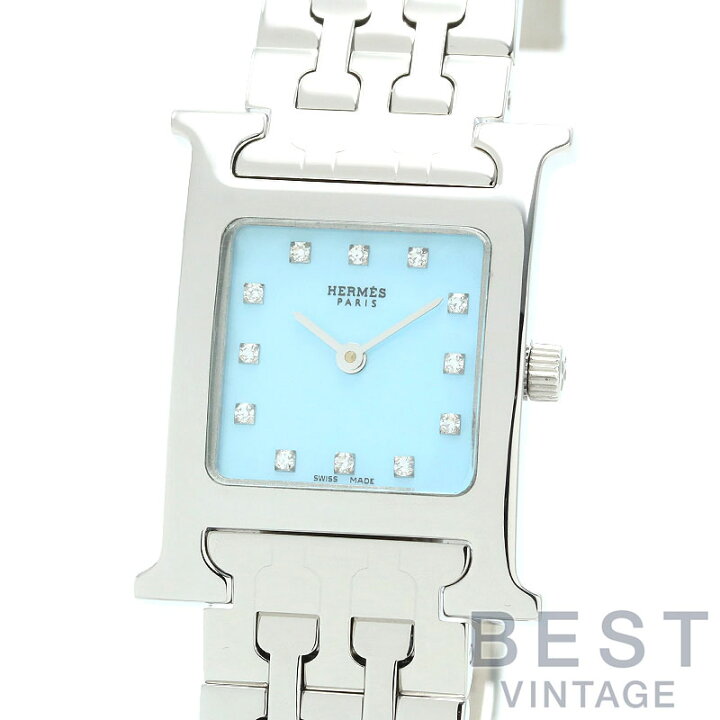 楽天市場】エルメス 【HERMES】 Hウォッチ HH1.210 レディース ブルー  