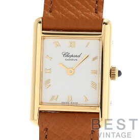 ショパール 【CHOPARD 】 タンク 5221 レディース ホワイト K18イエローゴールド 腕時計 時計 TANK WHITE K18YG スクエア【中古】