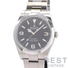 【楽天スーパーSALE★クーポン配布中！】ロレックス 【ROLEX】 エクスプローラー1 M214270-0003 メンズ ブラック ステンレススティール 腕時計 時計 EXPLORER I BLACK SS EX1【中古】【中古】