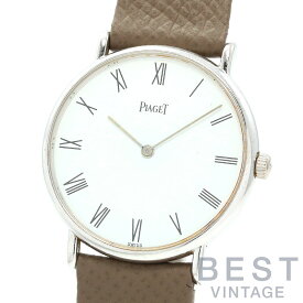 【最大2000円オフ★お買い物マラソン限定クーポン配布中!】【OH済】 ピアジェ 【PIAGET 】 ラウンド メカニック ウォッチ 9025N メンズ ホワイト K18ホワイトゴールド 腕時計 時計 ROUND MECANIQUE WATCH WHITE K18WG 【【中古】