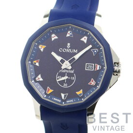 コルム 【CORUM】 アドミラル レジェンド 42 A395/03595 メンズ ブルー ステンレススティール（ベゼルブルーPVD） 腕時計 時計 ADMIRAL LEGEND 42 BLUE SS 【中古】