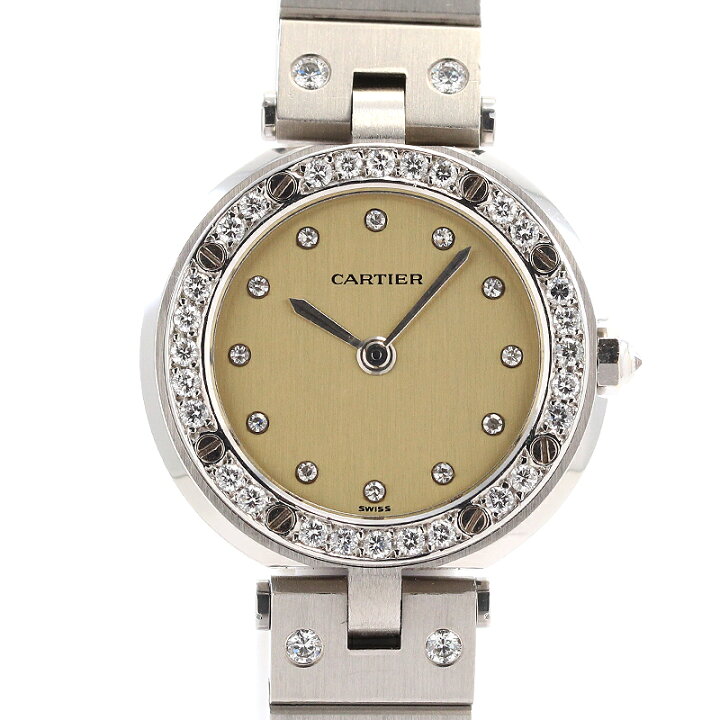 楽天市場】【OH済】 カルティエ 【CARTIER】 サントス ヴァンドーム SM  
