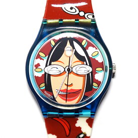 【今だけ!!プレゼント付】スウォッチ 【SWATCH】SMILLA 1996 the club スミラフィギュア　GENTLEMENS' メンズ デッドストック　DEAD STOCK 【新古品】クォーツ　QUARTZ 腕時計 時計 カジュアルウォッチ【中古】