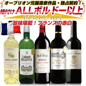 【5/9～16 100％Pバックキャンペーン】 格付けはすべてフランス ボルドー以上！【＊格上メドックが必ず入ります！】 更にあの5大シャトー、オーブリオン元醸造家作品入り！世界中のワインラヴァ―に愛されるフランスボルドーから 赤白セット 赤ワイン 白ワイン：P53