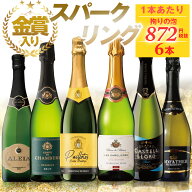 スパークリング1番人気 1本あたり本体872円（税抜） スパークリングワイン セット 6本 | 送料無料 辛口 …