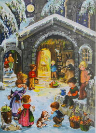 アドベントカレンダー ドイツ製 クリスマス クリスマスイブ カレンダー カウントダウン ギフト ヨーロッパ 北欧 可愛い イベント インテリア カレンダー おもちゃ サンタ プレゼント 子供 喜ぶ 孫 A4サイズ