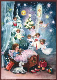 アドベントカレンダー ドイツ製 クリスマス クリスマスイブ カレンダー カウントダウン ギフト ヨーロッパ 北欧 可愛い イベント インテリア カレンダー おもちゃ サンタ プレゼント 子供 喜ぶ 孫 エンジェル