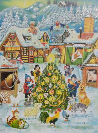 アドベントカレンダー ドイツ製 クリスマス クリスマスイブ カレンダー カウントダウン ギフト ヨーロッパ 北欧 可愛い イベント インテリア カレンダー おもちゃ サンタ プレゼント 子供 喜ぶ 孫