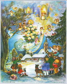 【アドベントカレンダー】ドイツ製アドベントカレンダー　Angels walk　クリスマス