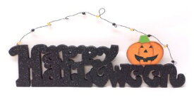 【Halloween　看板　ハロウィン雑貨】木製　ハロウィーン看板　【ハロウィンパーティー】Happy Halloween